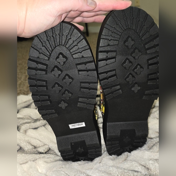 TORRID x Betsey Johnson sz 11.5 Combat Bootie - Picture 8 of 12